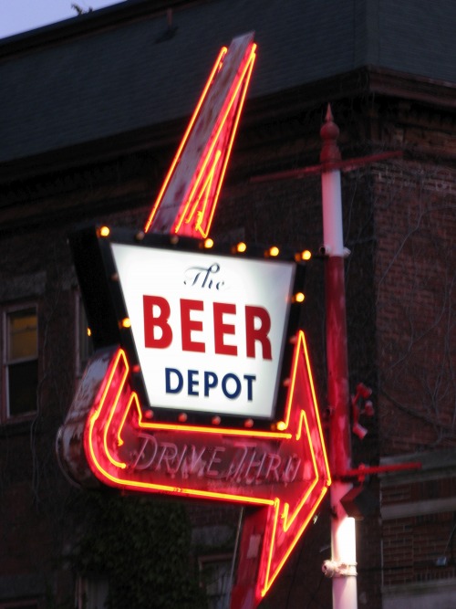Wayfinding and Typographic Signs - beer-depot