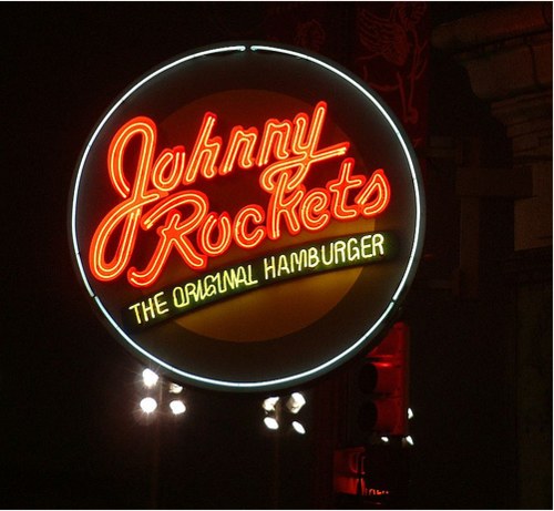 Vintage Signage - Johnny Rockets on Woodward in Downtown Detroit
