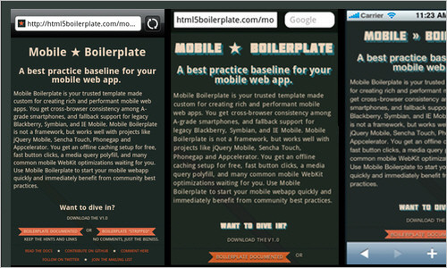 Mobile Boilerplate