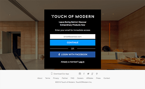 Touch of Modern