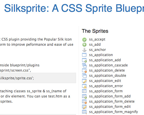 Silksprite CSS Plugin