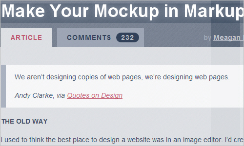 Make Your Mockup in Markup - Megan Fisher