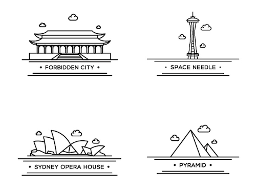 World Landmark Icons