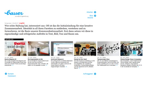 German Web Design - bauer konzept & gestaltung