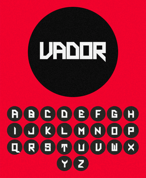 VADOR free font