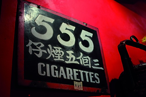 Wayfinding and Typographic Signs - 555-cigarettes