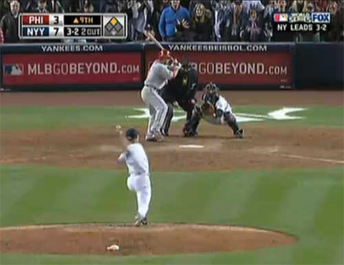 Screenshot from the 2009 World Series