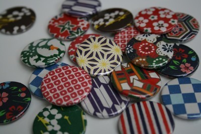 Pins, Badges and Buttons - origami badges