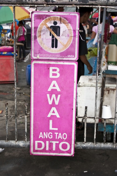 Wayfinding and Typographic Signs - pink-mmda-signage