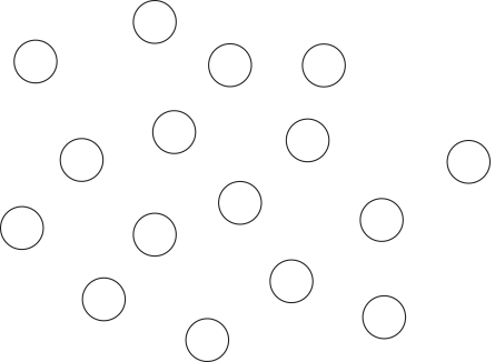 Circles with no spacial proximity