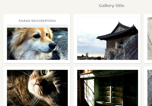CSS Photo Gallery Template