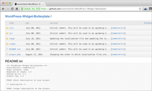 WordPress Widget Boilerplate