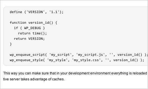 Force Reload of Scripts and Stylesheets in your Plugin or Theme — tutorial plugin theme — WP Engineer