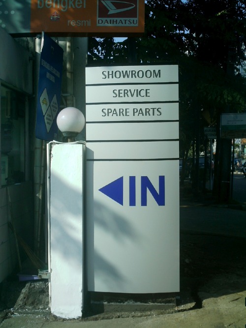 Wayfinding and Typographic Signs - service-station-signage
