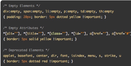 CSS Diagnostics Stylesheet