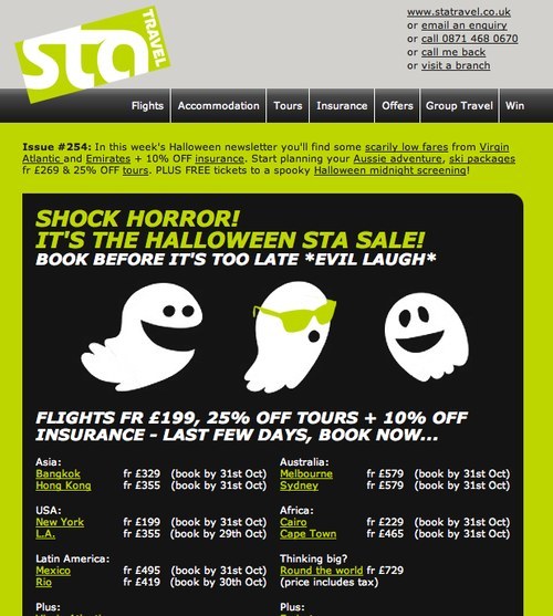 STA Travel newsletter issue 254