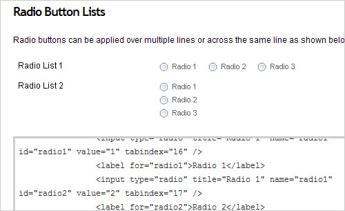 Accessible HTML Forms using Definition Lists