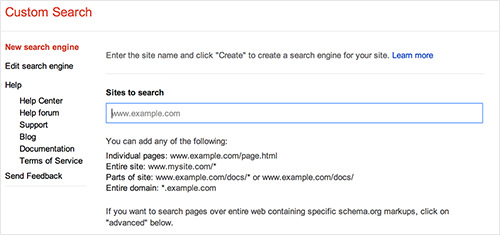 Setting up the Google’s Custom Search API.