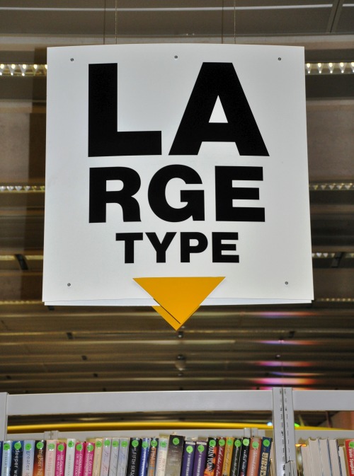 Wayfinding and Typographic Signs - large-type