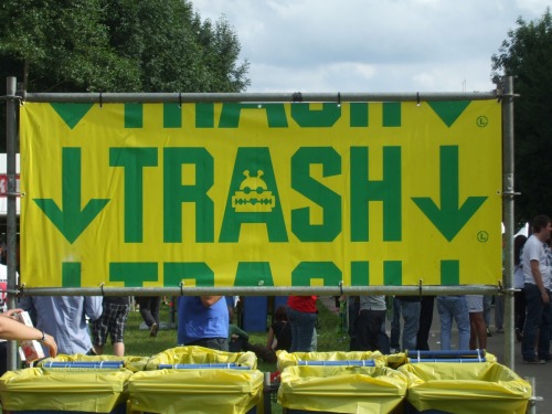 Wayfinding and Typographic Signs - party-trash