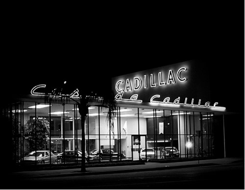 Vintage Signage - casa de cadillac. sherman oaks, ca. 1995.