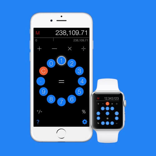 Smart phone and smart watch showing Calcuta's radical keypad