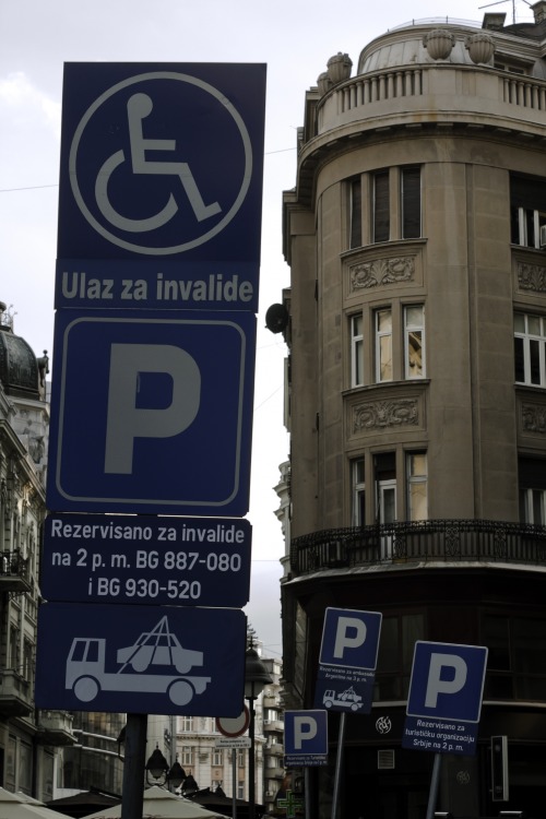Wayfinding and Typographic Signs - drunken-parking-signs