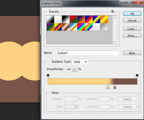 Settings for the Gradient Map Adjustment layer