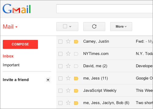 New Gmail design