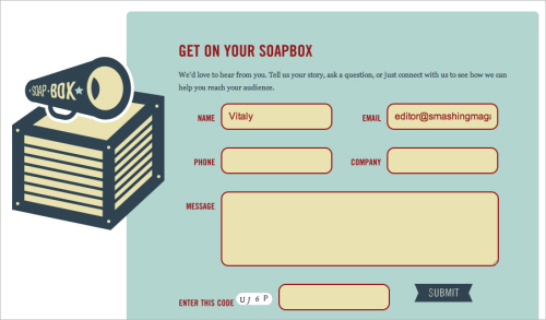 28soap in Best Practices of Web Form Design