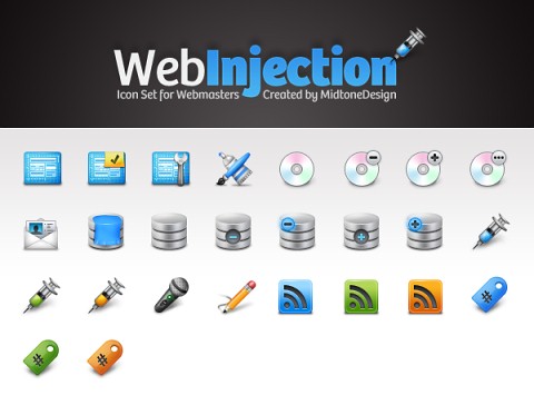 Free Icons Round-Up - Free Icon Pack: Web Injection