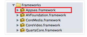 Visual mobile analytics framework directory.