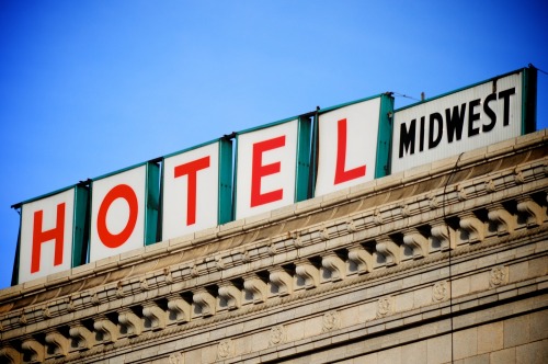 Wayfinding and Typographic Signs - hotel
