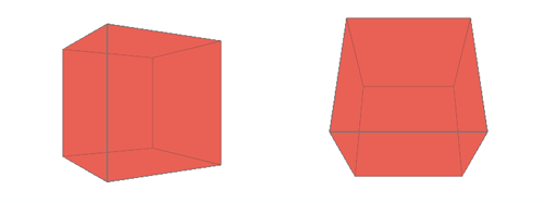 Rotated cube