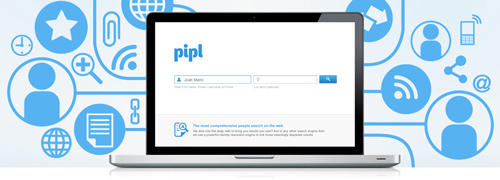 Pipl Search aggregates information that's publicly available on any individual.