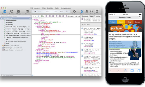 You don't need a physical iOS device to use remote debugging. You can also debug instances of the iOS Simulator.
