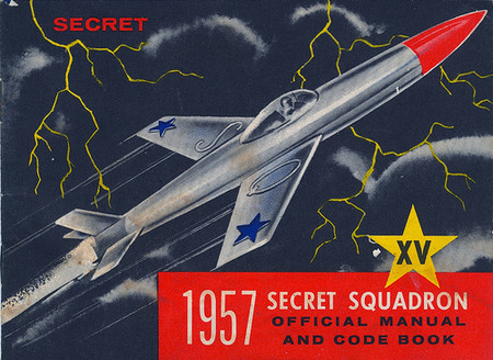 Vintage and Retro - 1957 Secret Squadron Official Manual - cover