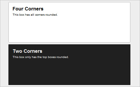 Using Rounded Corners with CSS3 