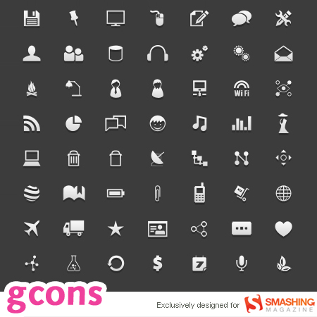 Free all-purpose Icons Gcons