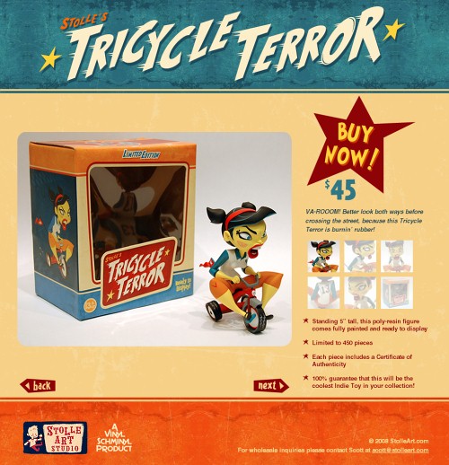 Retro and Vintage Designs - Tricycle Terror