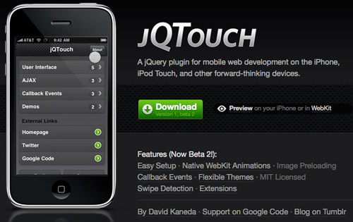 jQTouch