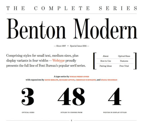 Benton Modern Formal version