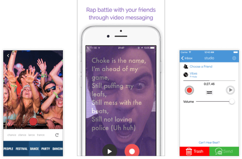 Left to Right: Rhymeo, Choke, and Rap Chat