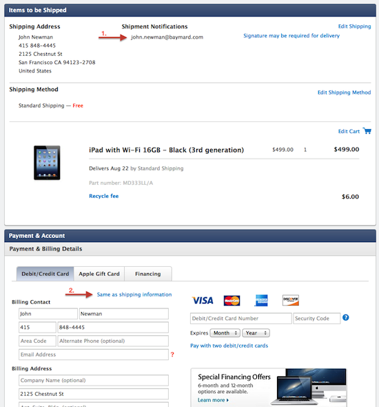 The State Of E-Commerce Checkout Design 2012 — Smashing Magazine