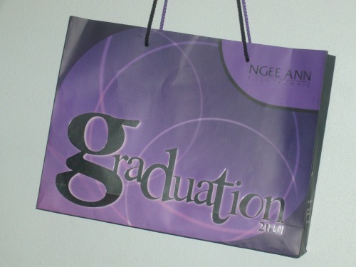 Wayfinding and Typographic Signs - graduation-bag