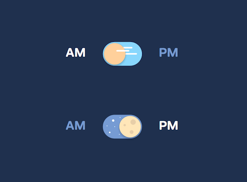 Pure CSS Day And Night Toggle