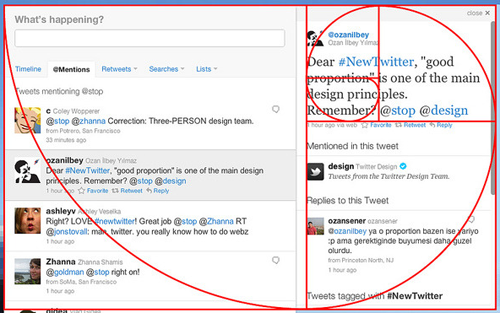 golden ratio of twitter redesign