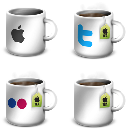 Free Icon Sets - Apple Mug Icons and Extras