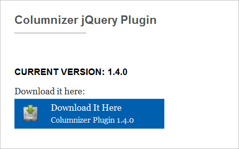 Columnizer jQuery Plugin 