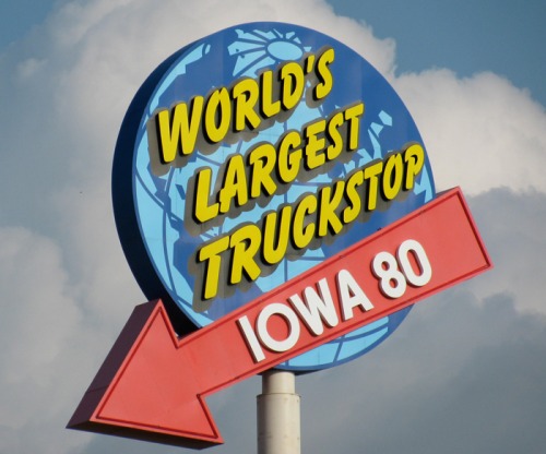 Wayfinding and Typographic Signs - worlds-largest-truck-stop